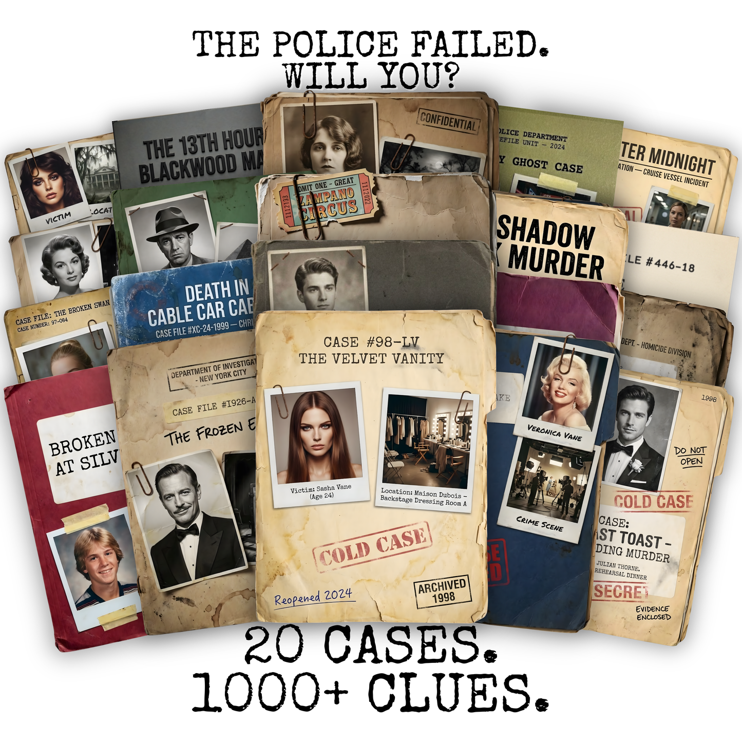 The Investigator's Vault — 20 Cold Cases