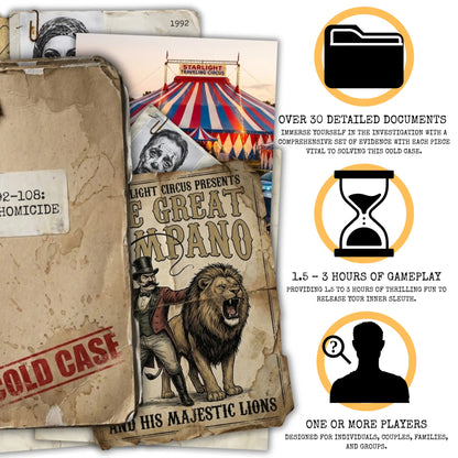 The Detective's Starter Pack: Worldwide Mysteries (3 Cold Case Files) | Murder Mystery Game